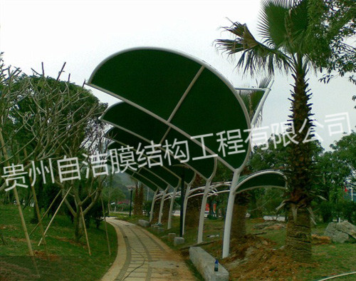 张拉膜遮阳棚